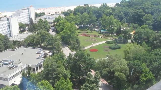 Болгария.Вид на Албену из отеля Добруджа. смотреть онлайн