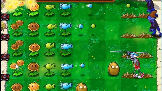 Прохождение игры Зомби против растений Часть 1 смотреть онлайн