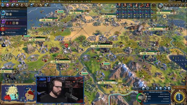 CIVILIZATION 6 - Nubia (Deity) - A MANY WARS AMANITORE - Part 27 - NEW FRONTIER PASS (MODDED) смотреть онлайн