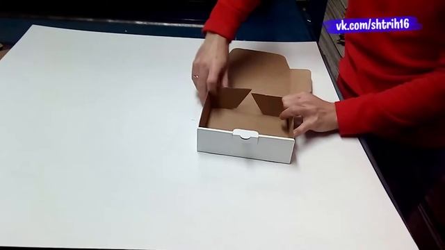 Сборка самосборной коробки | Коробка без клея | Размер коробки 18*16*6 см смотреть онлайн