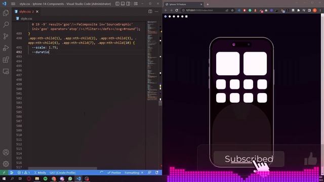 UI Design iPhone Randomized Gradient Background Using ONLY HTML/CSS/JavaScript (Full Code) смотреть онлайн