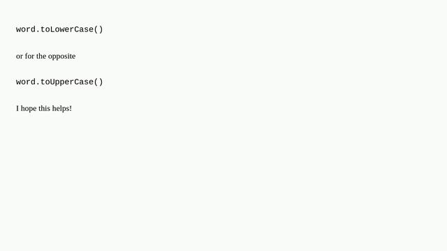 How can I convert all forms of a specific word in a String to lowercase? смотреть онлайн