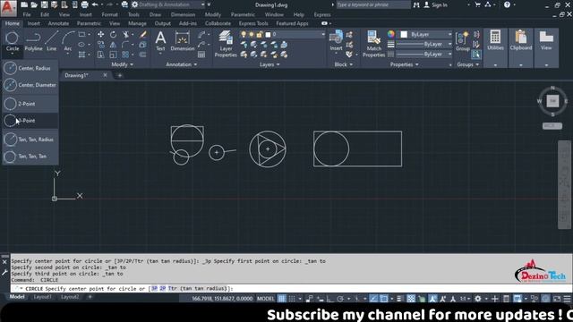 Chapter 9 | How to draw Circle and Arc in AutoCAD 2021 | AutoCAD tutorial in Hindi смотреть онлайн