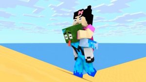 Monster School : Zombie x Herobrine  Elemental Pregnant - Minecraft Animation