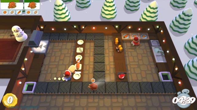 Overcooked - Festive Seasoning Longplay Full DLC Co-op 100% Walkthrough [No Commentary]