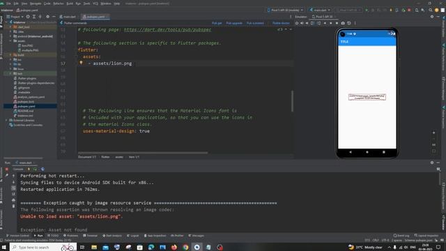 Unable to load asset image Flutter error SOLVED 100% смотреть онлайн