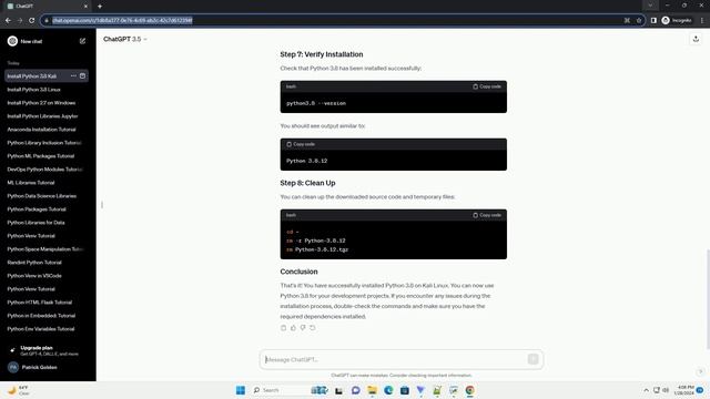 install python 3 8 kali linux смотреть онлайн