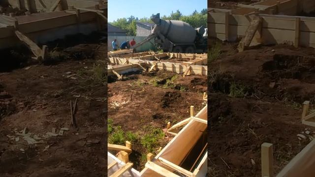 Сделали опалубку выравнимаем по гидроуровню смотреть онлайн