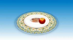 Яблочко на тарелочке.