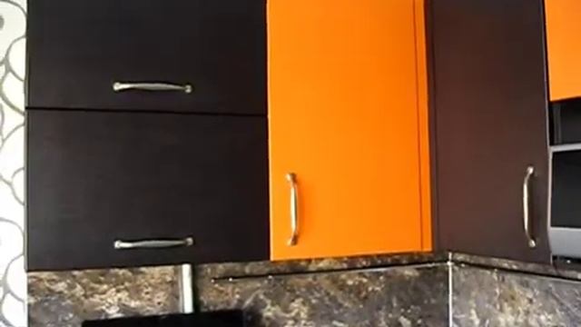 Угловой кухонный гарнитур с МДФ фасадами. г. Бийск. смотреть онлайн