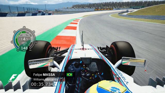 F1 2021 Austrian GP Historic Lap: F1 2015 Felipe Massa Onboard смотреть онлайн