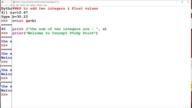 Write a Program to add two numbers in Python|| CBSE Practical file - 1 || Updates 2019-20 смотреть онлайн