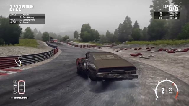 Insane Stunt Race Ends in Many Crashed Cars & Tears... (Wreckfest) смотреть онлайн