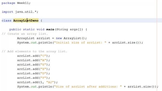 Java - ArrayLists смотреть онлайн