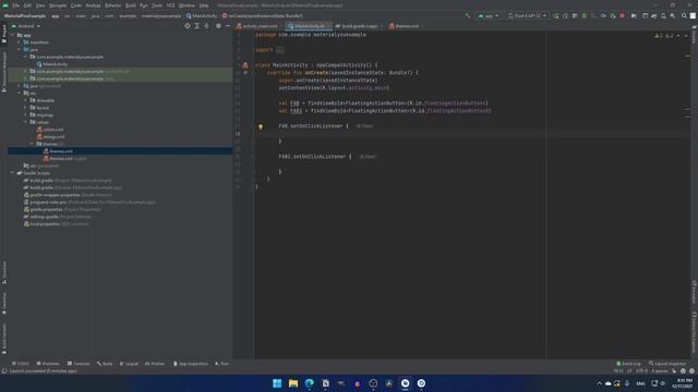 Android 12 Material You Floating Action Button Tutorial смотреть онлайн