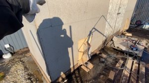 Подъем хозблока (сарайки) домкратами с помощью интересных приспособ