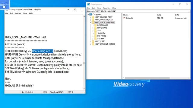 Registry Editor Windows, Registry Key, Subkeys, Root Key, Hkey, Dword, Qword, String Value, Tutoria смотреть онлайн