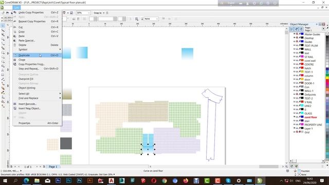 Architectural Floor Rendering On Coreldraw