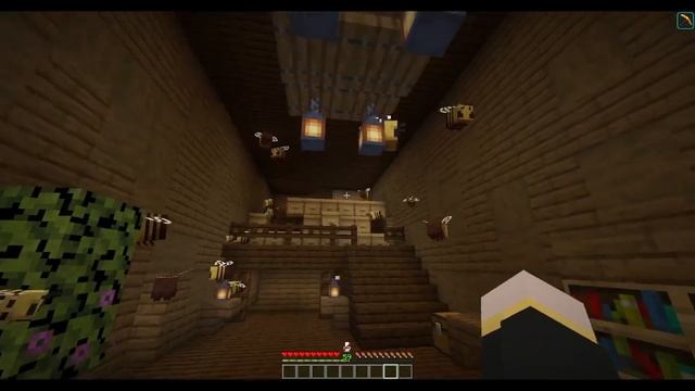 Что будет если на вас нападут где то 20 пчел в майнкрафте (слабонервным не смотреть) смотреть онлайн