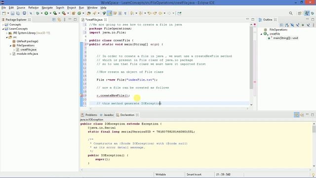 createNewFile(); method in java смотреть онлайн