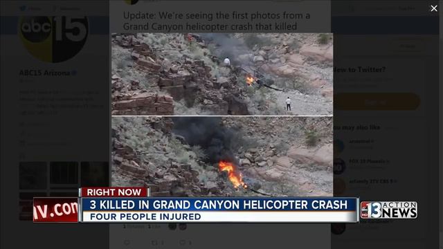3 killed in helicopter crash near Grand Canyon смотреть онлайн