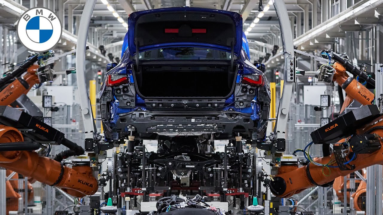 Линия производства автомобилей BMW - Немецкий автомобильный завод. смотреть онлайн