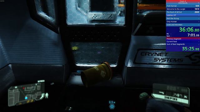 Crysis 3 Стрим - Speedrun Glitchless% 1:11:34