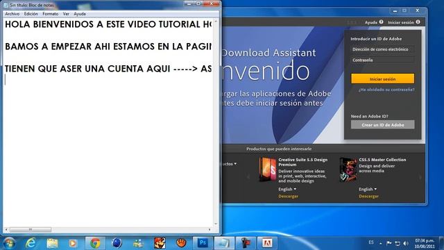 COMO DESCARGAR EL ADOBE PHOTOSHOP CS5.wmv смотреть онлайн