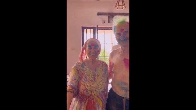 Видео Кати Светланы и Армена  8 марта в день фестиваля Holi  в Индии, 8 March 2023