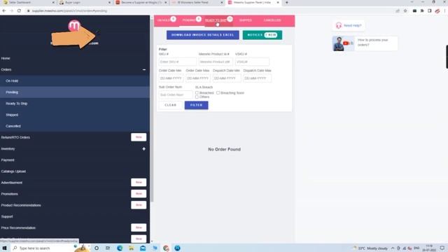 1 Minute Me MEESHO Ke Orders Processing Kese Kre || HOW TO PROCESS MEESHO ORDERS