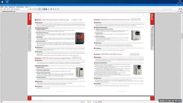 Частотного преобразователя Delixi Datasheet