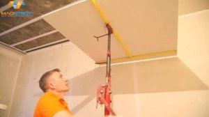 Правильная шумоизоляция потолка квартиры Premium. Каркасная звукоизоляция потолка с виброподвесами