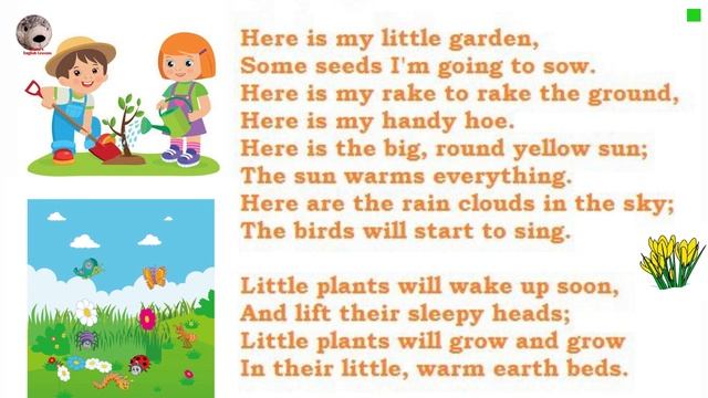 Spring Poems Spring Is Here Popular Poems in English for Kids смотреть онлайн