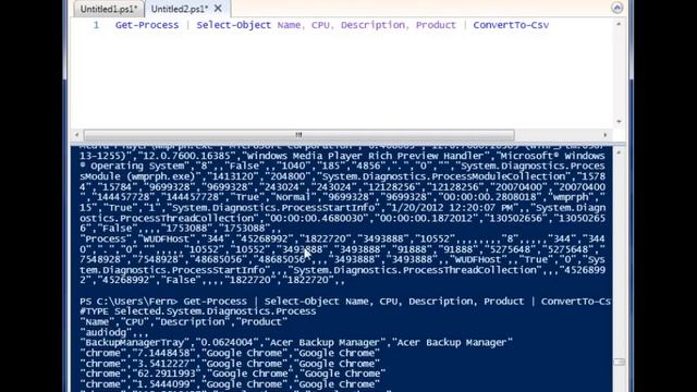 Create CSV files from objects in Powershell смотреть онлайн