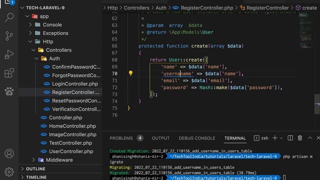 Laravel login with username instead of email | Laravel 9 Login / Register смотреть онлайн
