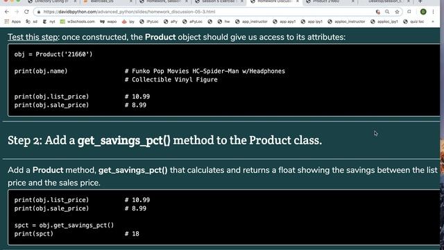 apy session 5 exercises 17 python product object смотреть онлайн