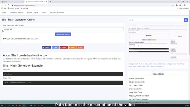 Sha1 Hash Generator Online смотреть онлайн