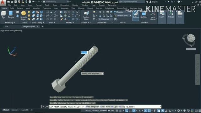 AutoCAD 3D MODELLING FLANGE COUPLING. FLANGE COUPLING 3D MODELING AND ASSEMBLY TUTORIAL AUTOCAD 202 смотреть онлайн