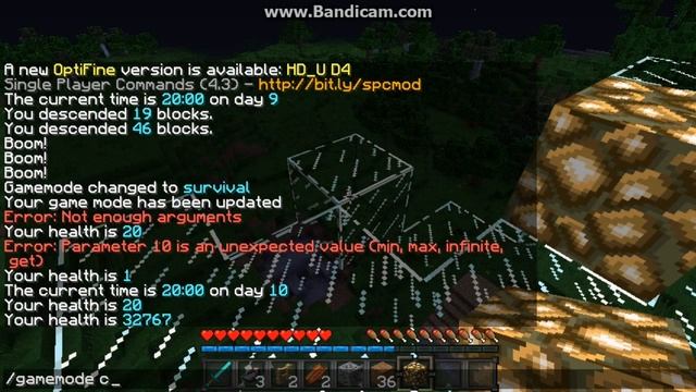 Minecraft Single Player Commands Part 2!! Explode, Descend, Enchant, Spawnpoint, Home, and Health! смотреть онлайн
