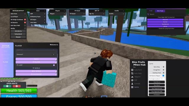 Roblox Blox Fruits Script Hack GUI | AUTO FARM, BRING DEVIL FRUITS, ESP, TELEPORT ISLANDS & MORE