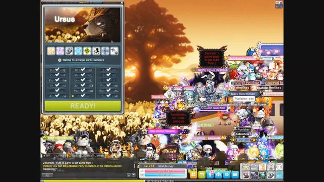 MapleStory Ursus | Defeating The Bear | 18/18 Party | 3 Boss Fights смотреть онлайн