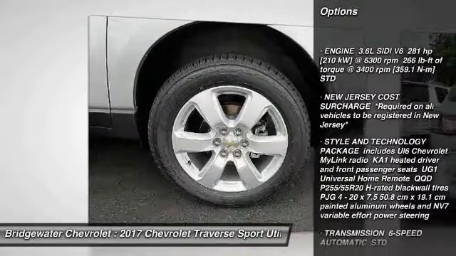 2017 Chevrolet Traverse East Bridgewater NJ HJ148397 смотреть онлайн