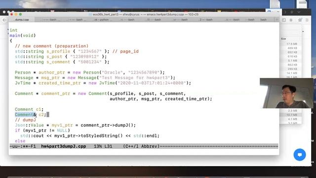 ecs36b zoom Lecture 11/04/2020 dumpJ coding hw4part3 смотреть онлайн