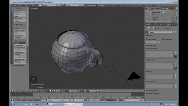 CREATE A TEAPOT IN BLENDER 2 79 смотреть онлайн