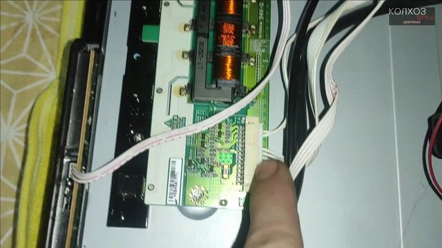 Быстрый ремонт на коленке телевизора VR LT-32N04V. Нет подсветки, нет изображения, не включается. смотреть онлайн
