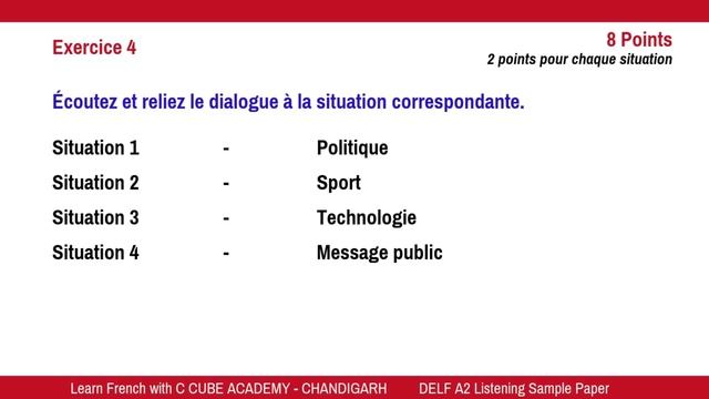 DELF A2 Comprehension Orale | DELF A2 Listening Sample Paper 3 Listening Practice смотреть онлайн