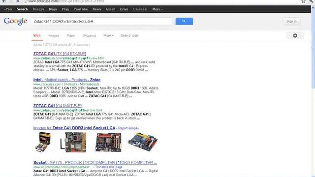 Zotac G41 DDR3 Intel Socket LGA