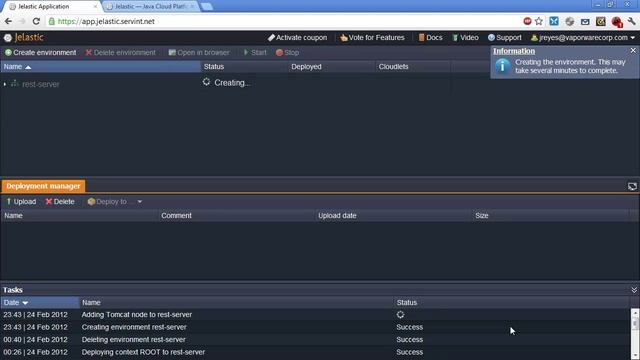 Desplegar una aplicación Java en Jelastic смотреть онлайн