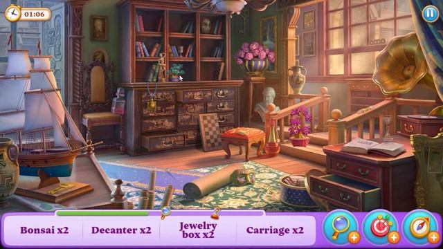 Manor Matters hidden objects #74 Antique Shop in pair x2 HD - Super Hard Level - Pass | bonsai смотреть онлайн