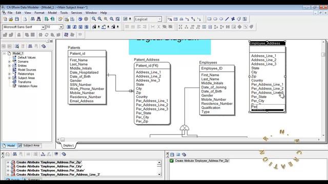 Logical Model - Hospital system - Erwin Data Modeler смотреть онлайн